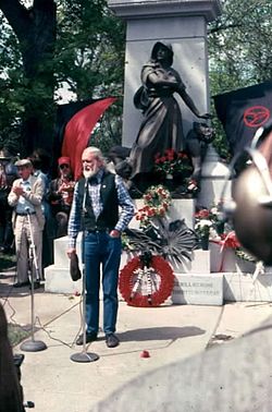 Conmemoración en 1986 en Chicago del centenario de la revuelta de Haymarket